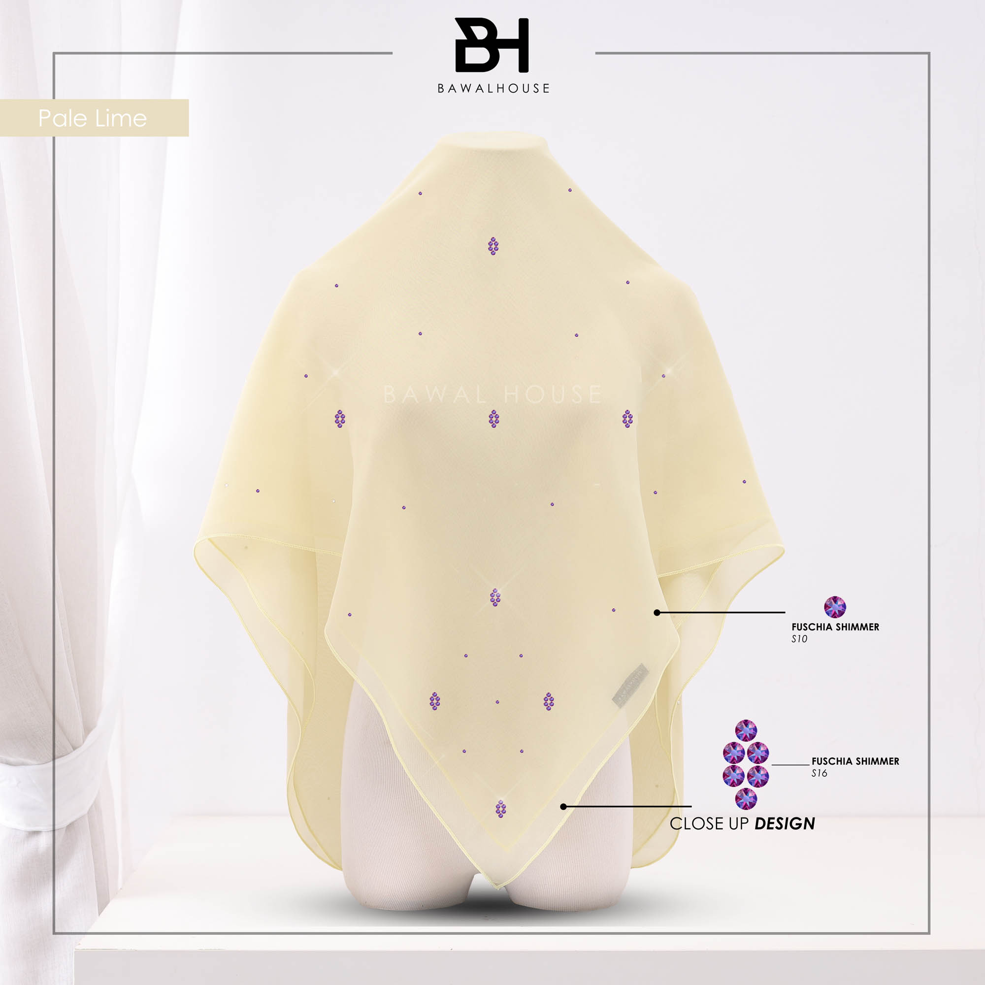 Bawal Nirmala Luxe BH06 (Pale Lime)