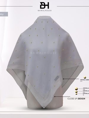 Bawal Mutiara Raindrop Luxe BH55 (Steel Grey)