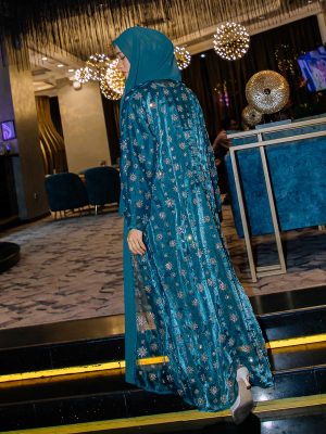 BH01 Maharani Abaya (Teal Blue)