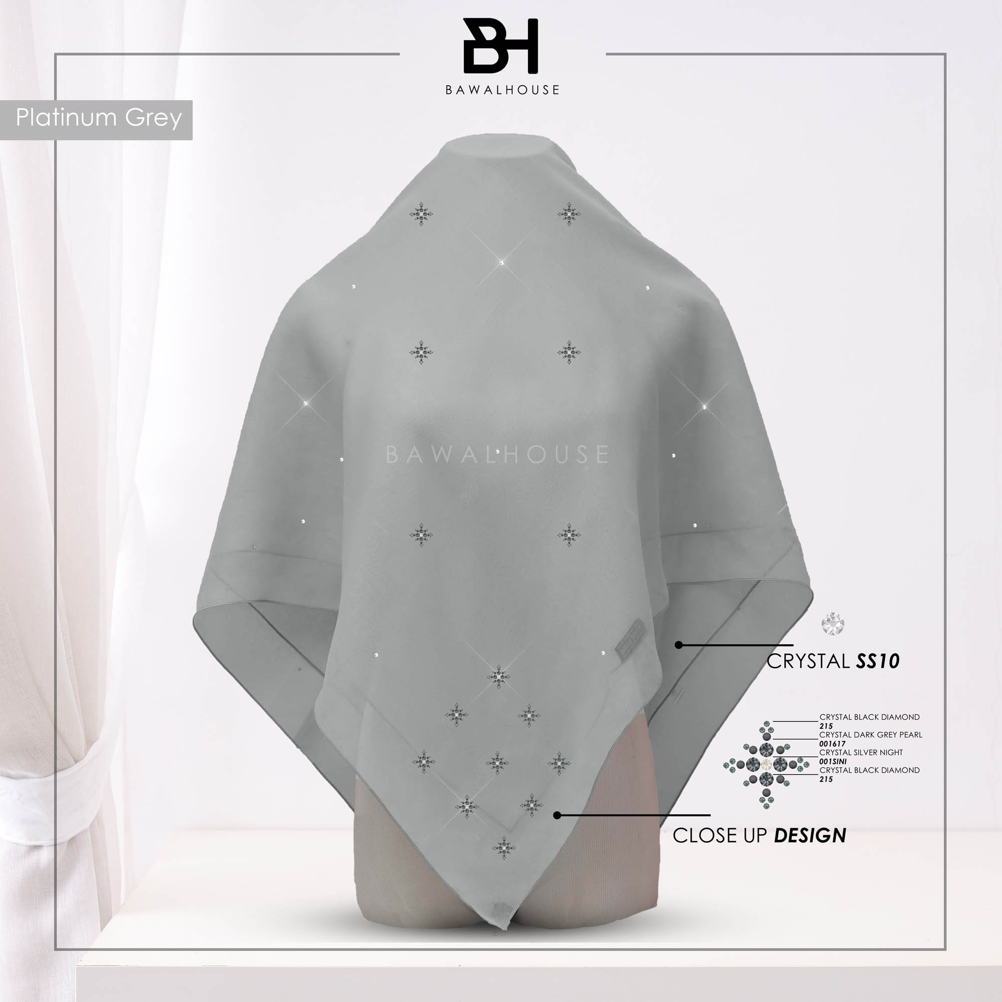 Bawal Kaisara Luxe BH54 (Platinum Grey)