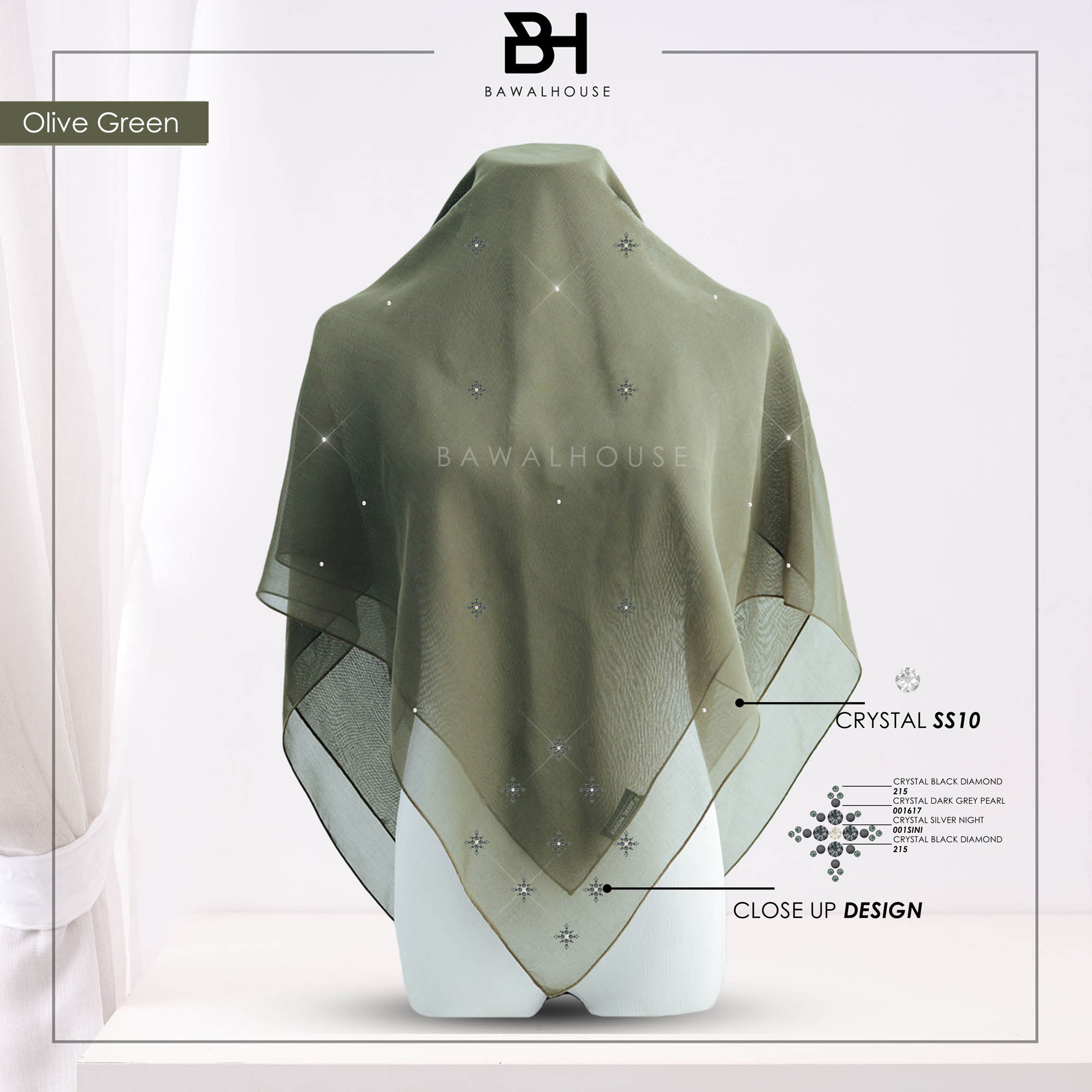 Bawal Kaisara Luxe BH50 (Olive Green)