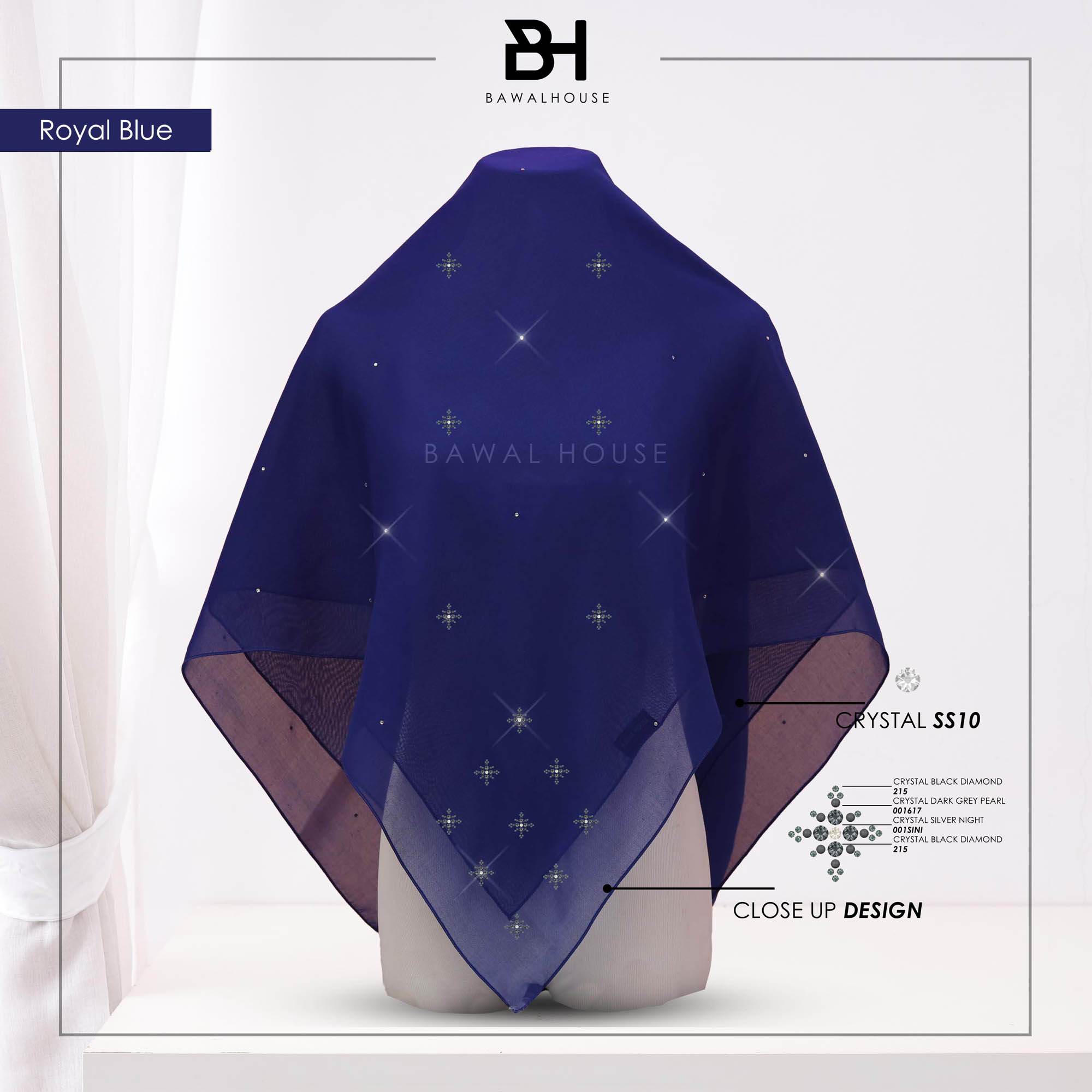 Bawal Kaisara Luxe BH41 (Royal Blue)