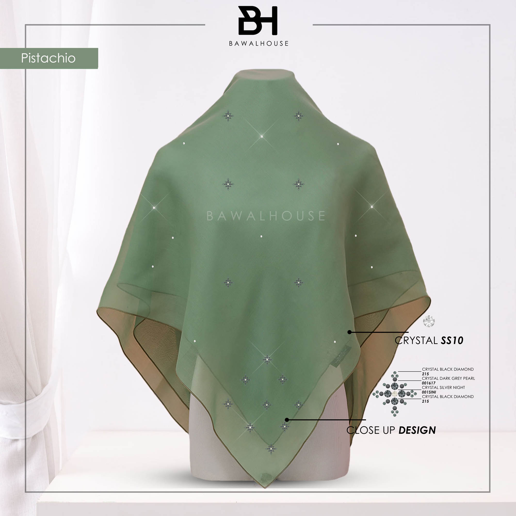 Bawal Kaisara Luxe BH49 (Pistachio)