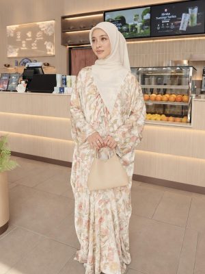 BH10 Emily Caftan (Ivory Rosewood)